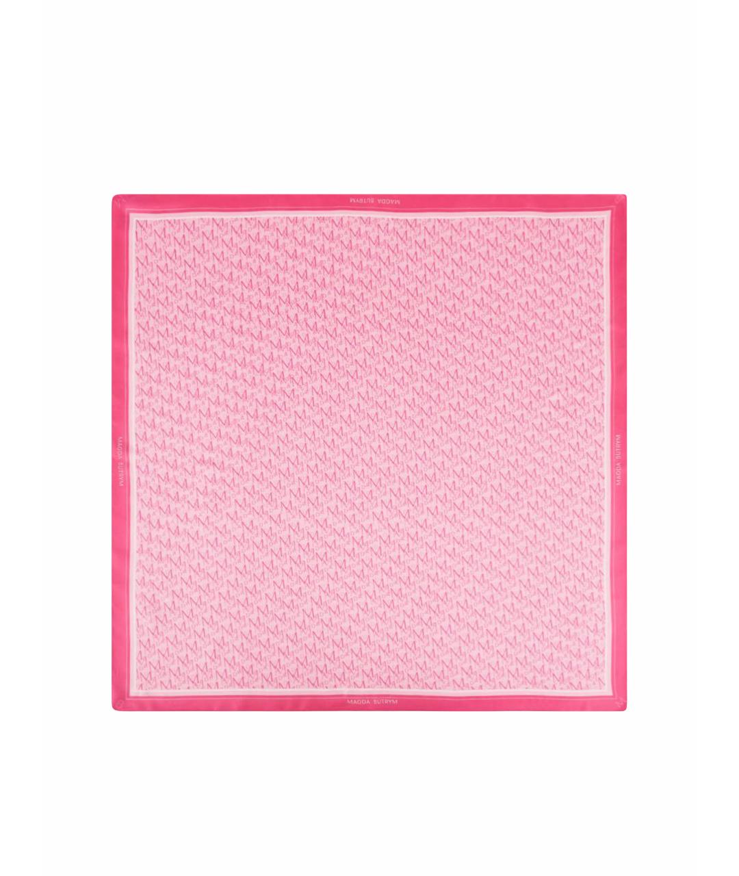 MAGDA BUTRYM Розовый шелковый платок, фото 1