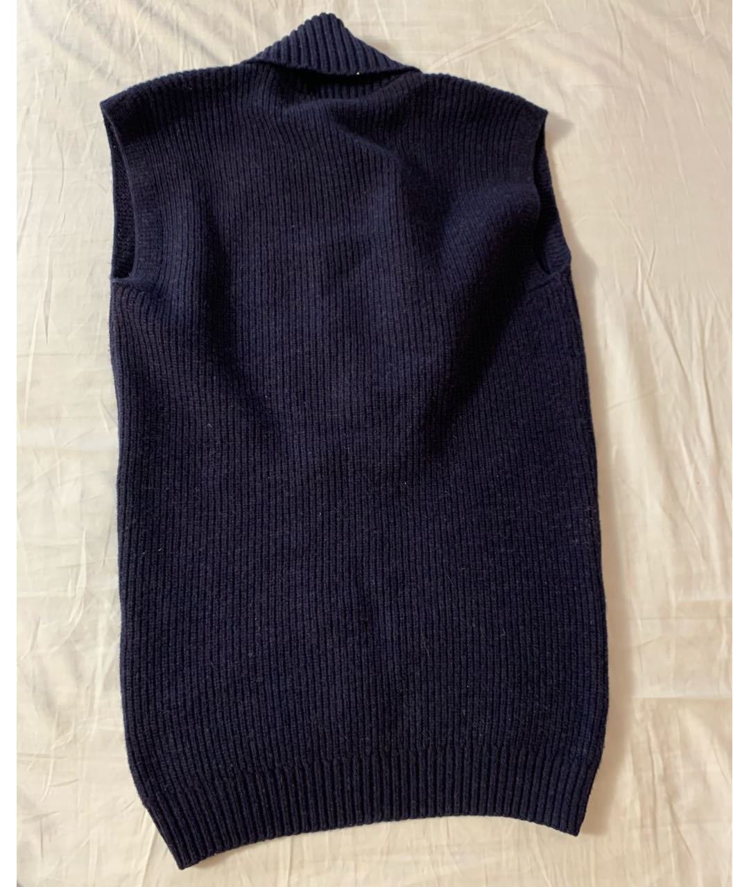 LACOSTE Темно-синий шерстяной джемпер / свитер, фото 2