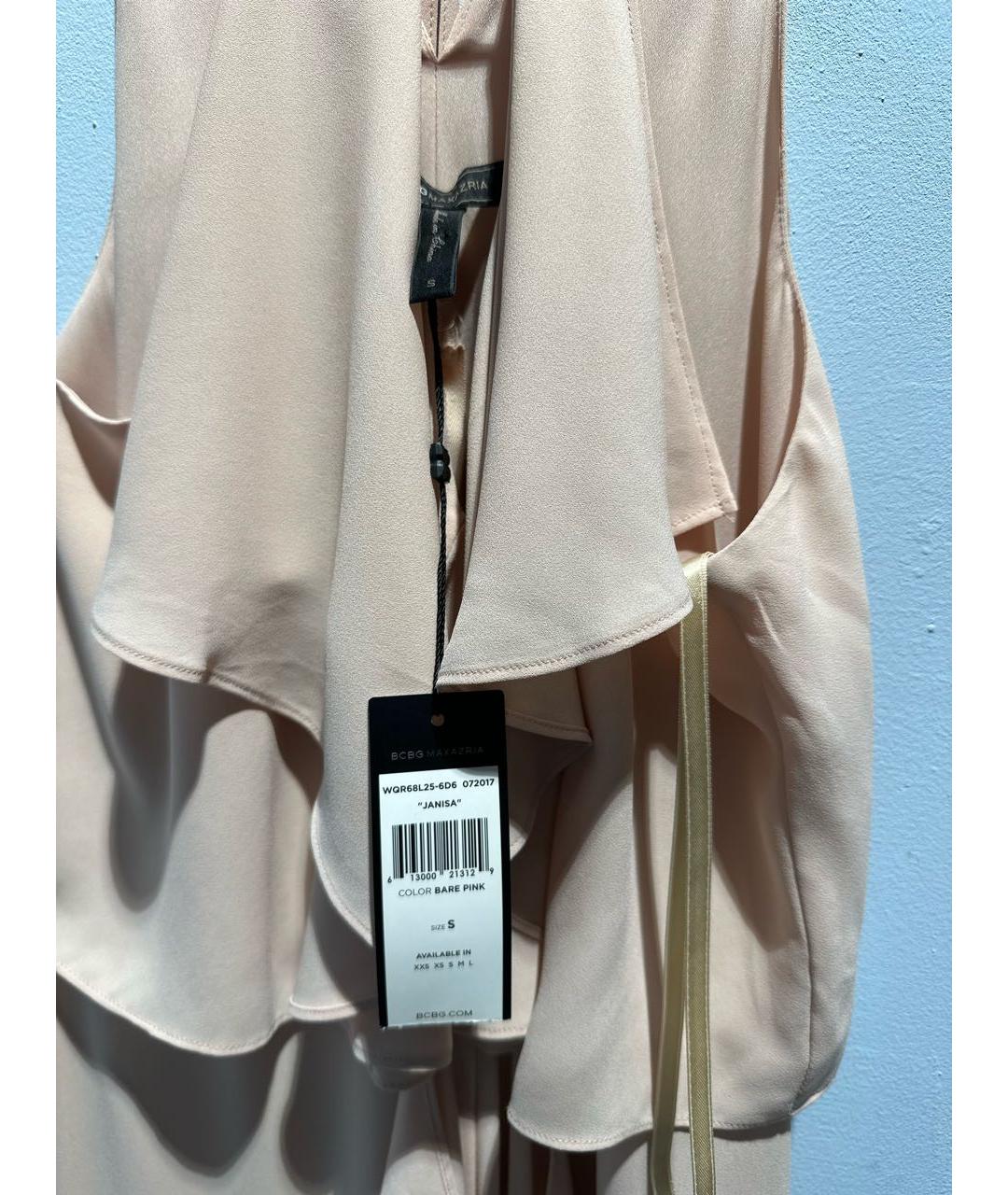BCBG MAXAZRIA Бежевое полиэстеровое вечернее платье, фото 3