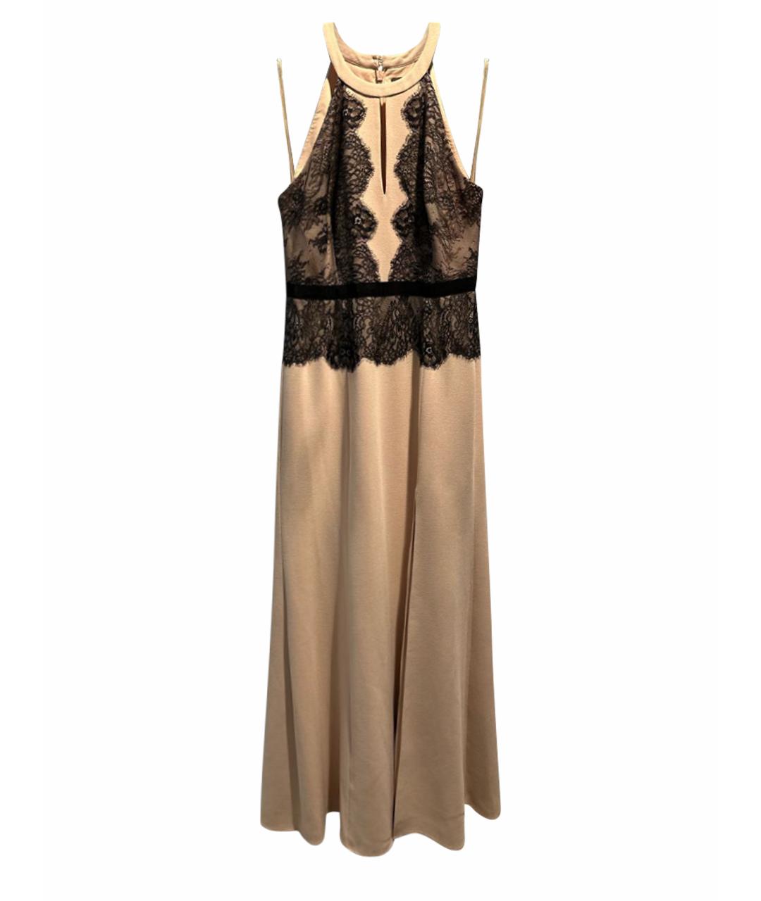 BCBG MAXAZRIA Бежевое вискозное вечернее платье, фото 1