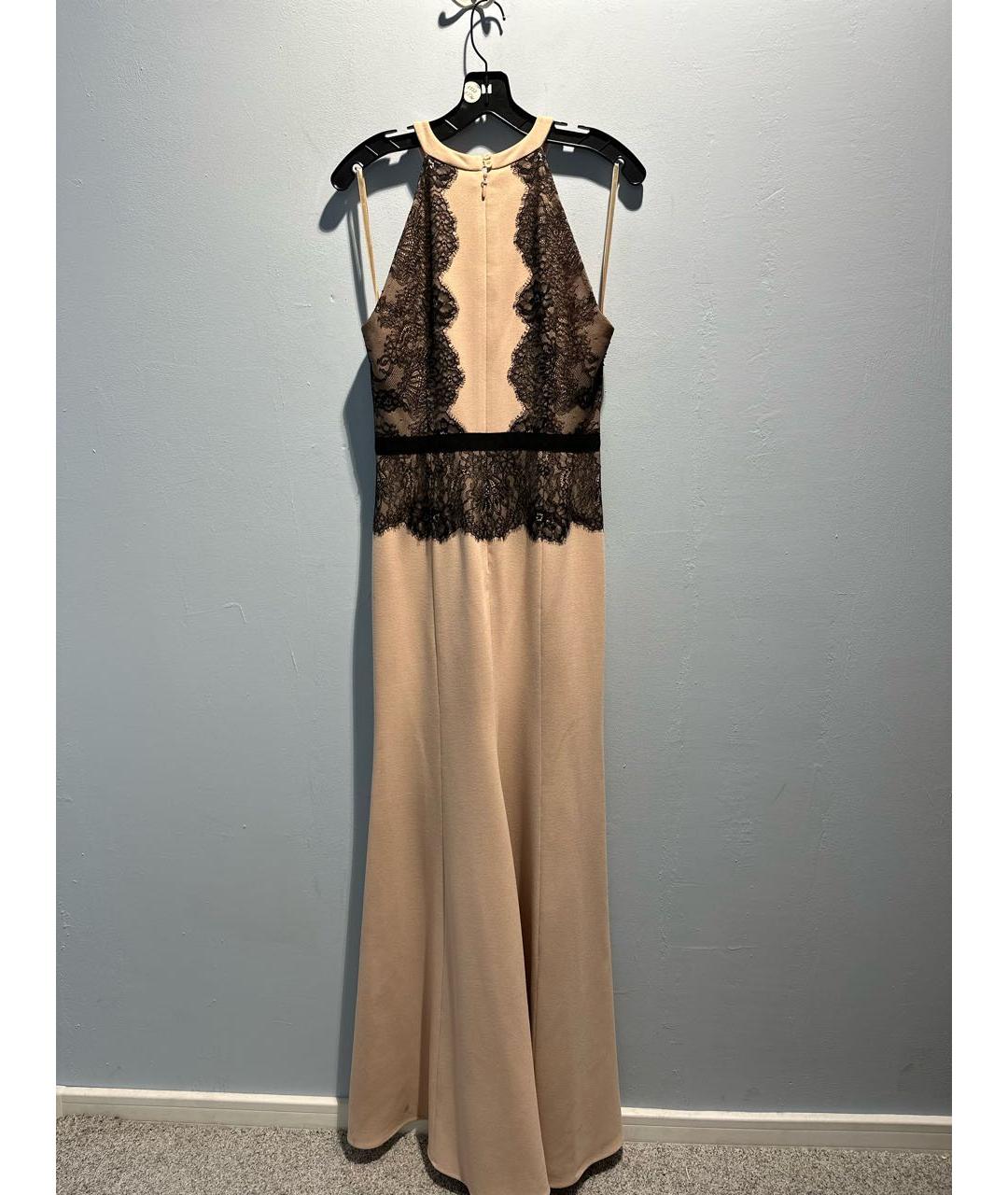 BCBG MAXAZRIA Бежевое вискозное вечернее платье, фото 2