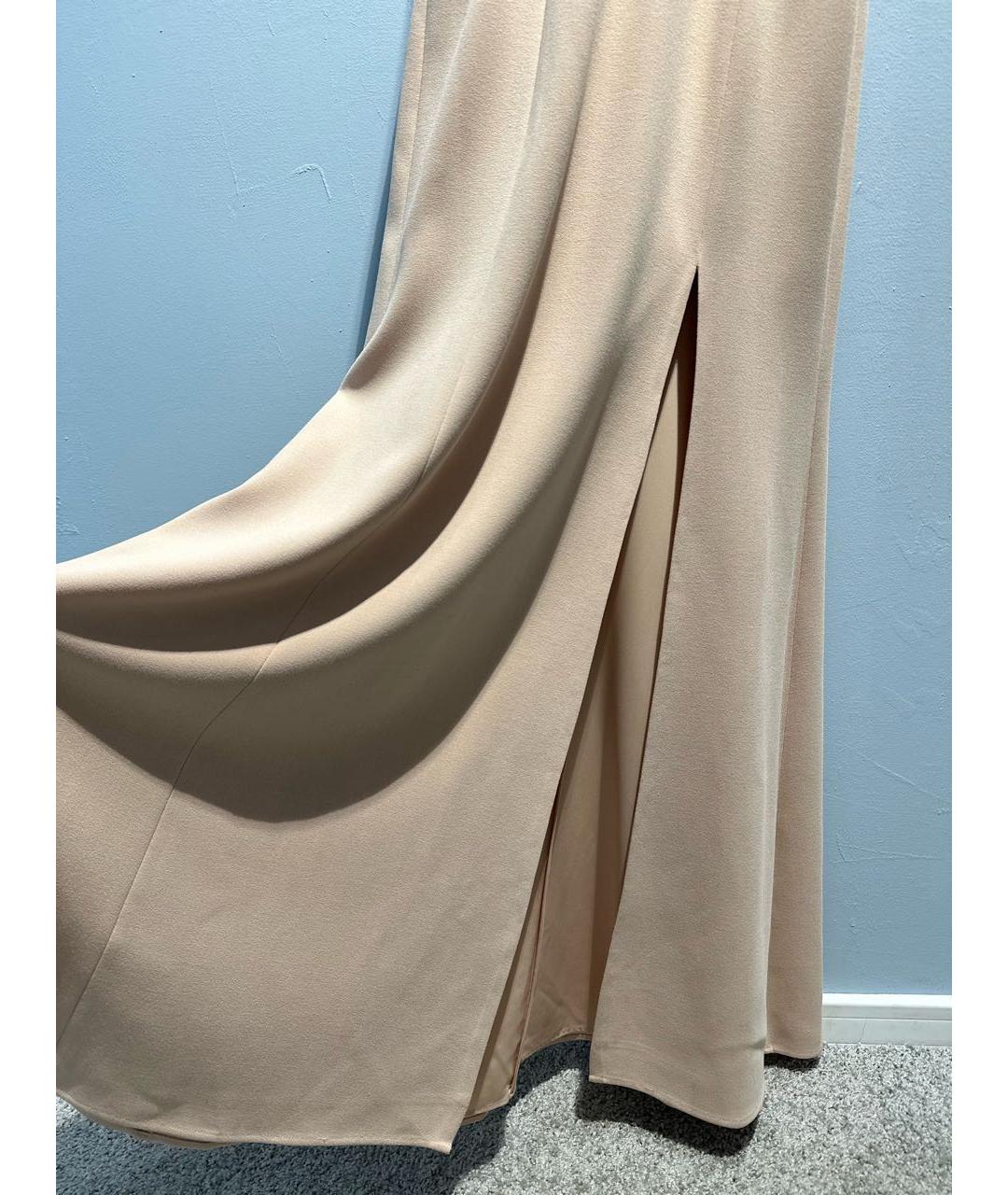 BCBG MAXAZRIA Бежевое вискозное вечернее платье, фото 5