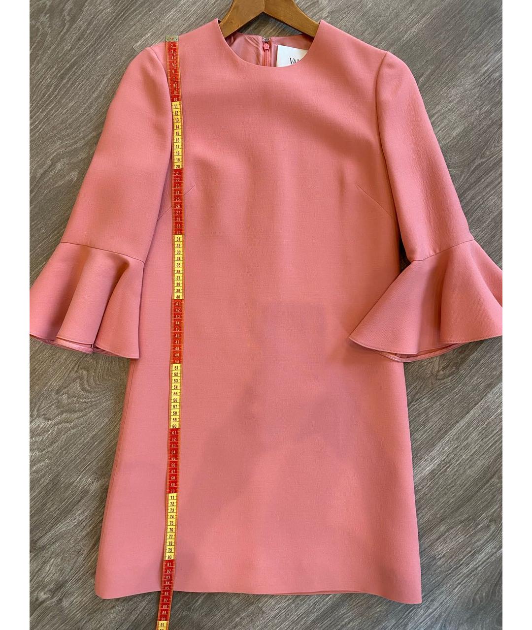 VALENTINO Розовое шерстяное платье, фото 8