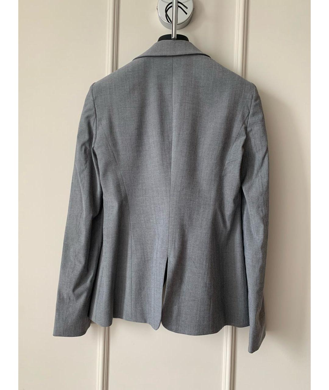 EMPORIO ARMANI Серый шерстяной жакет/пиджак, фото 6