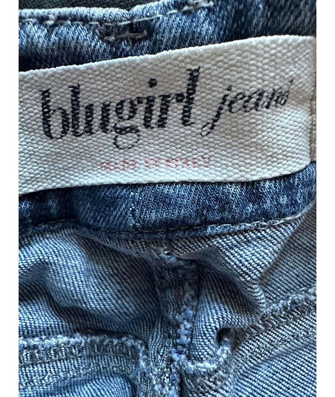 BLUGIRL Синие прямые джинсы, фото 3
