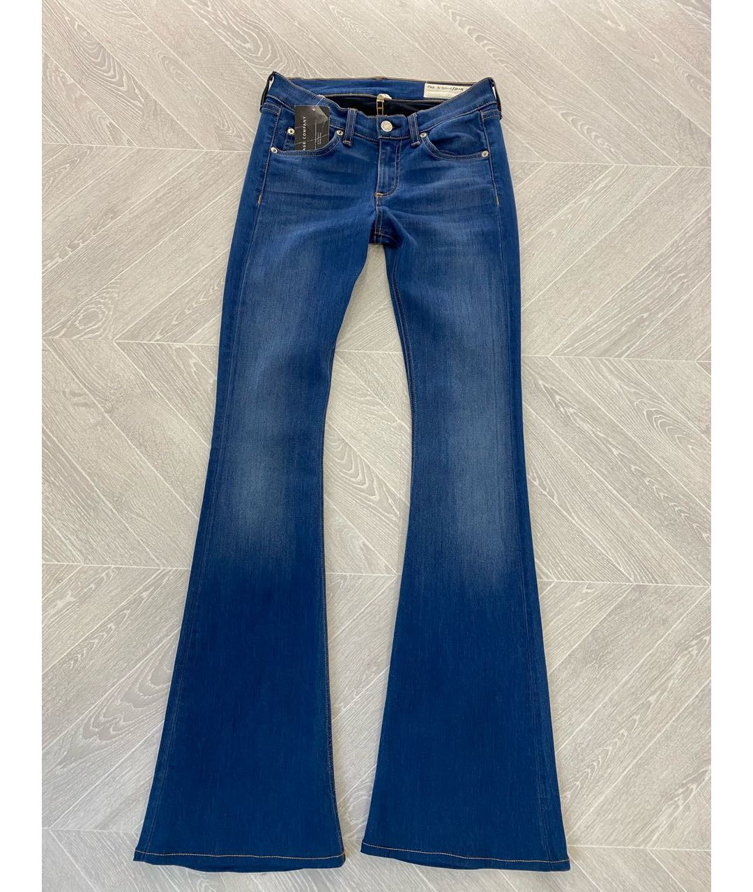 RAG&BONE Синие джинсы клеш, фото 6