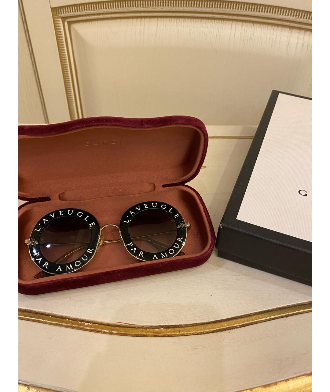 GUCCI Пластиковые солнцезащитные очки, фото 5