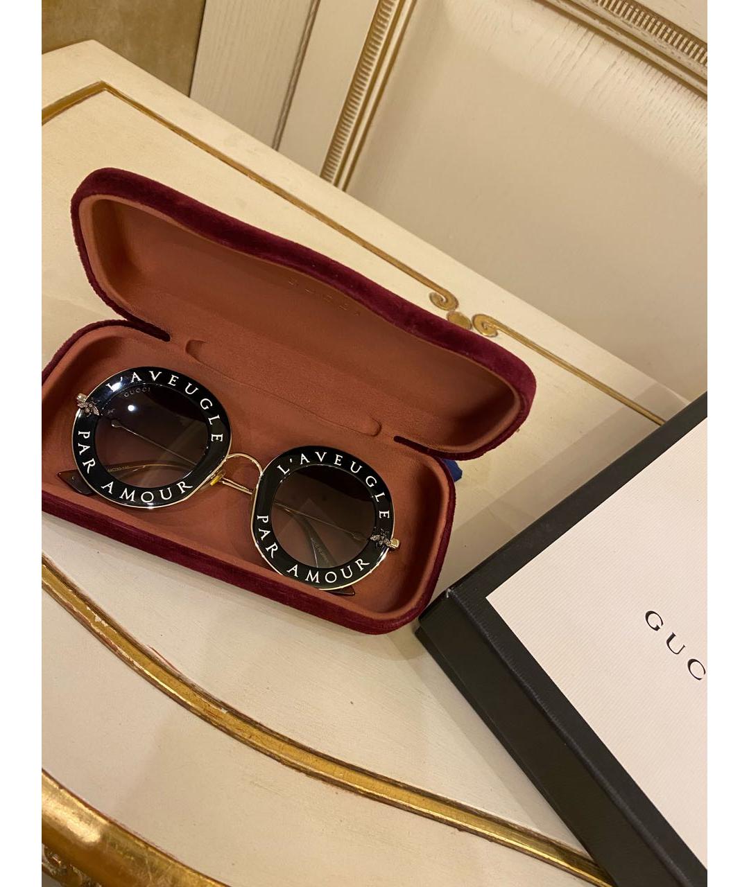 GUCCI Пластиковые солнцезащитные очки, фото 8