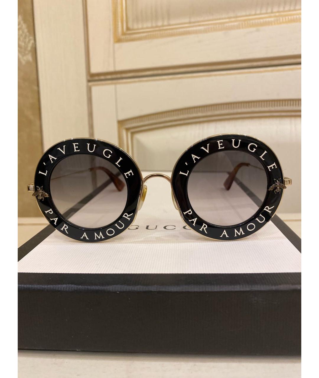 GUCCI Пластиковые солнцезащитные очки, фото 9