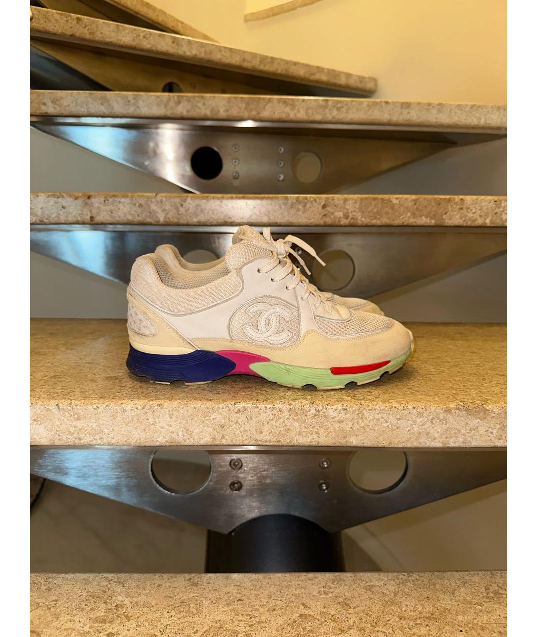 CHANEL Белые кроссовки, фото 5