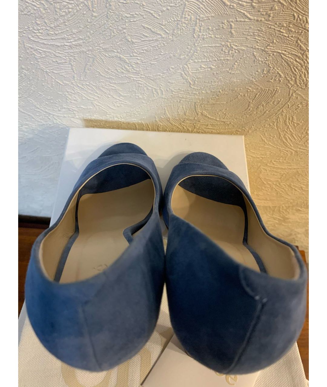 CHLOE Голубые замшевые туфли, фото 3