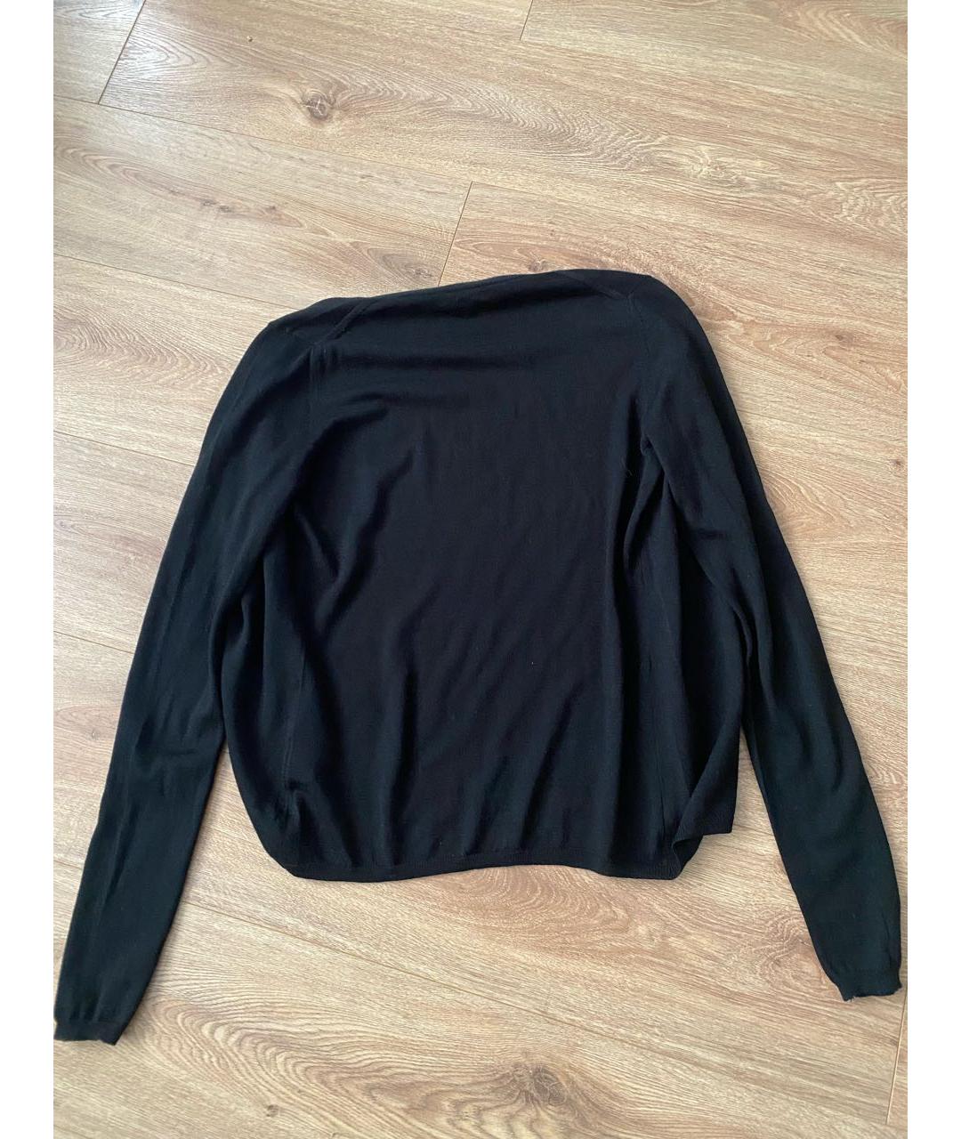 BURBERRY Черный шерстяной кардиган, фото 2