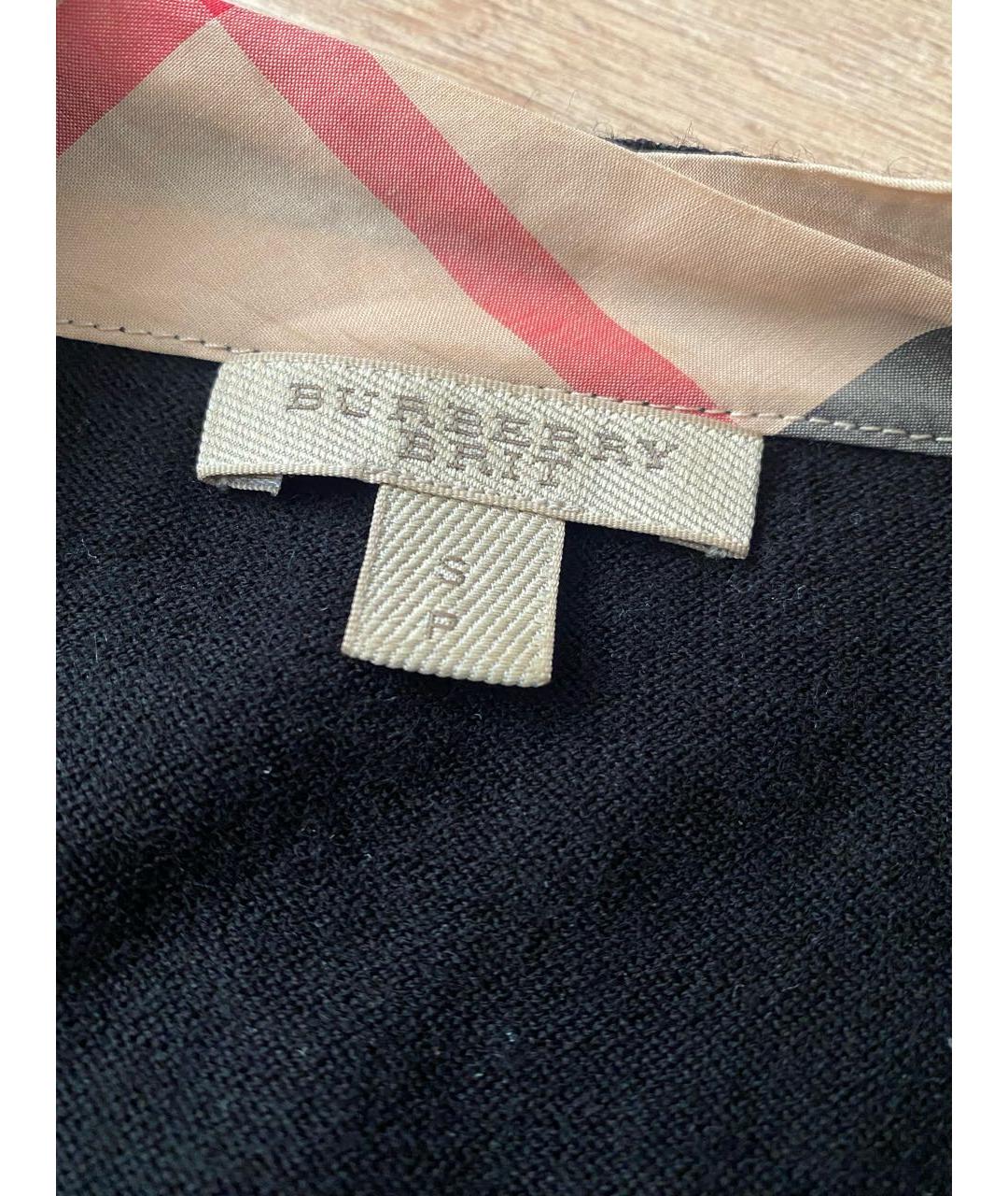 BURBERRY Черный шерстяной кардиган, фото 3