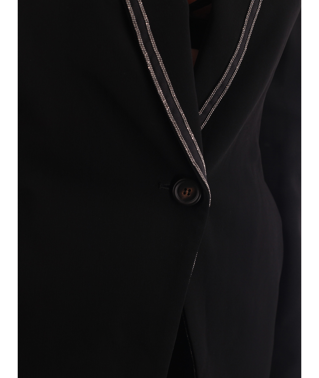 BRUNELLO CUCINELLI Черный вискозный жакет/пиджак, фото 4