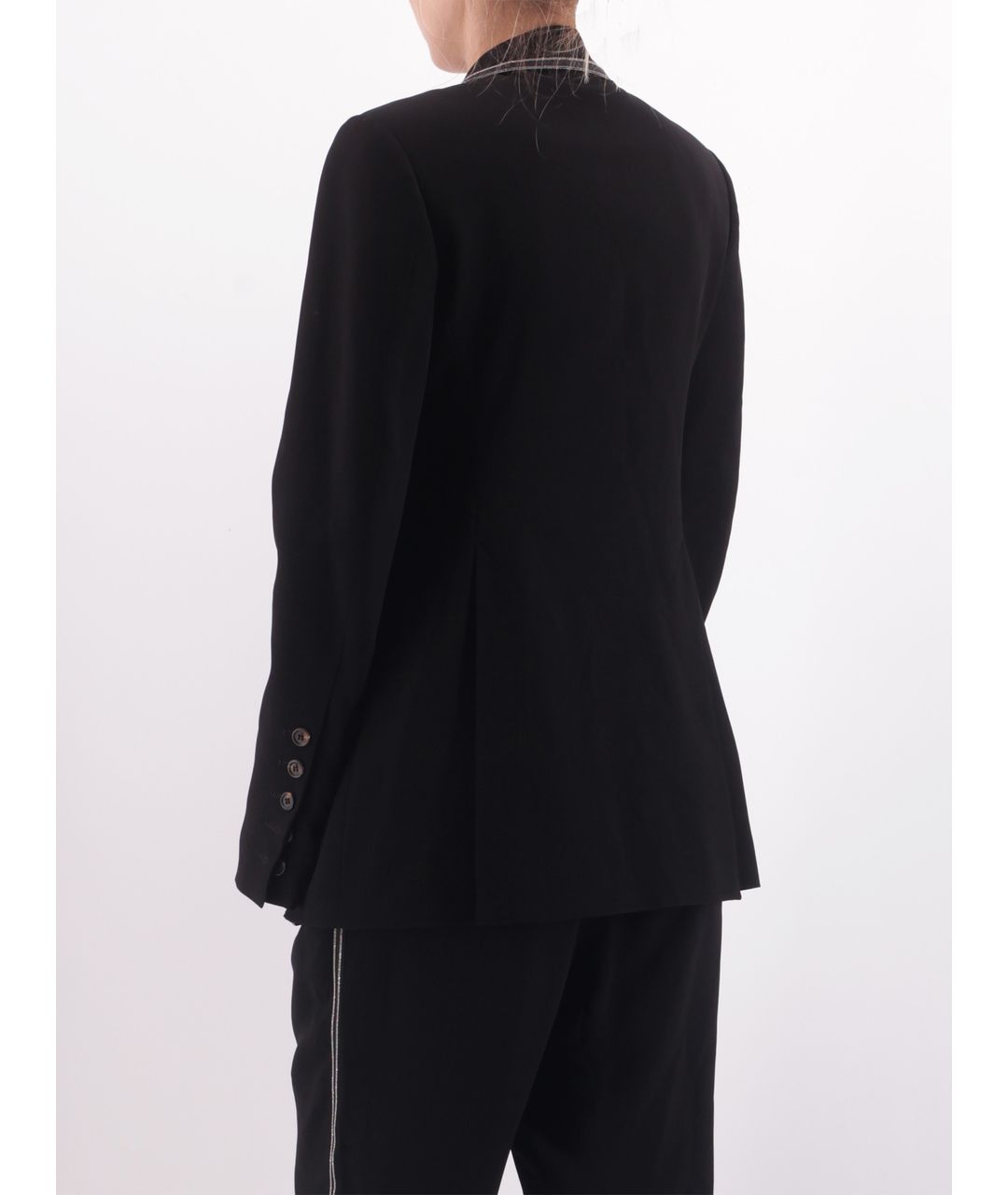 BRUNELLO CUCINELLI Черный вискозный жакет/пиджак, фото 3