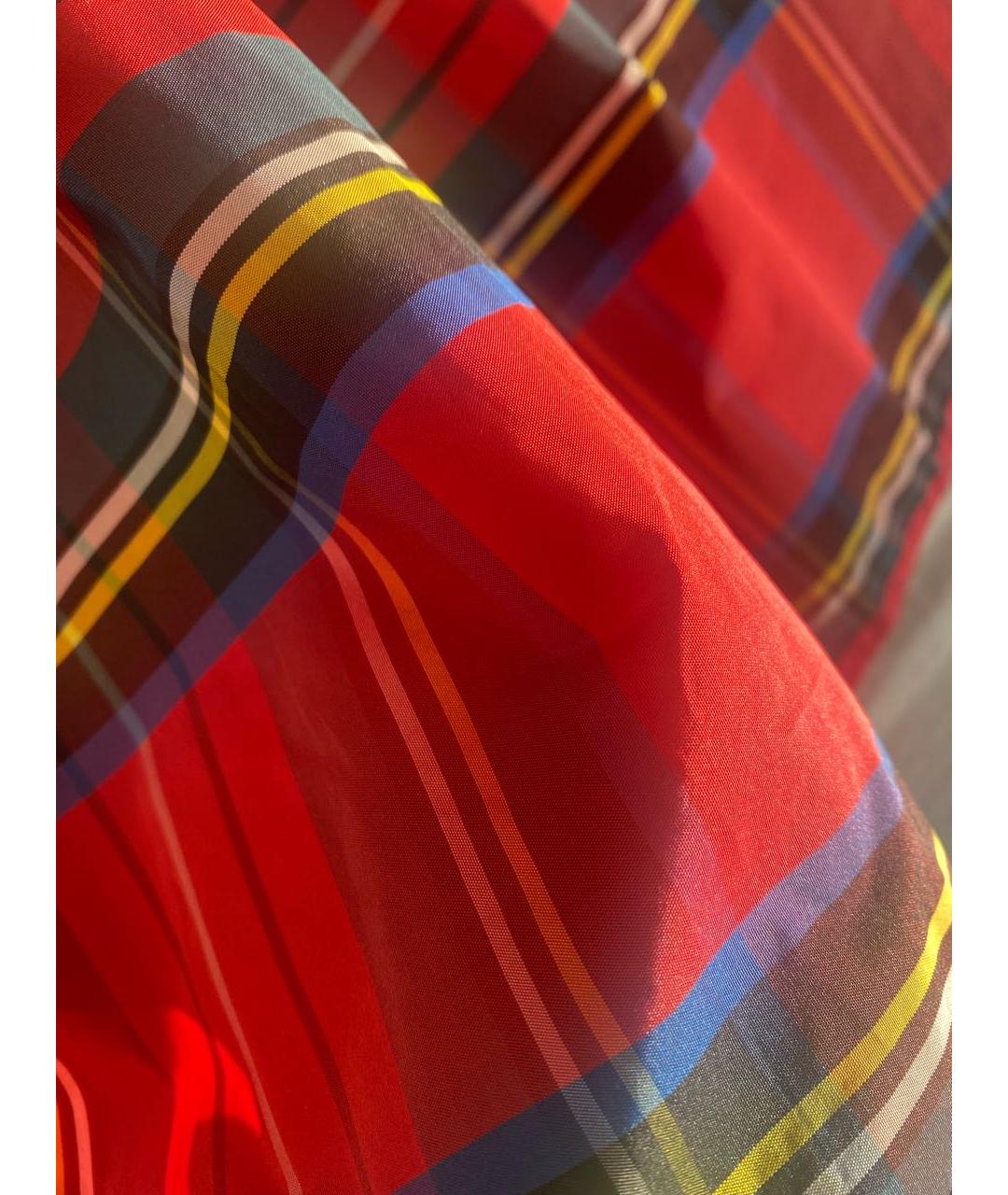 MOSCHINO Красная полиэстеровая юбка мини, фото 4