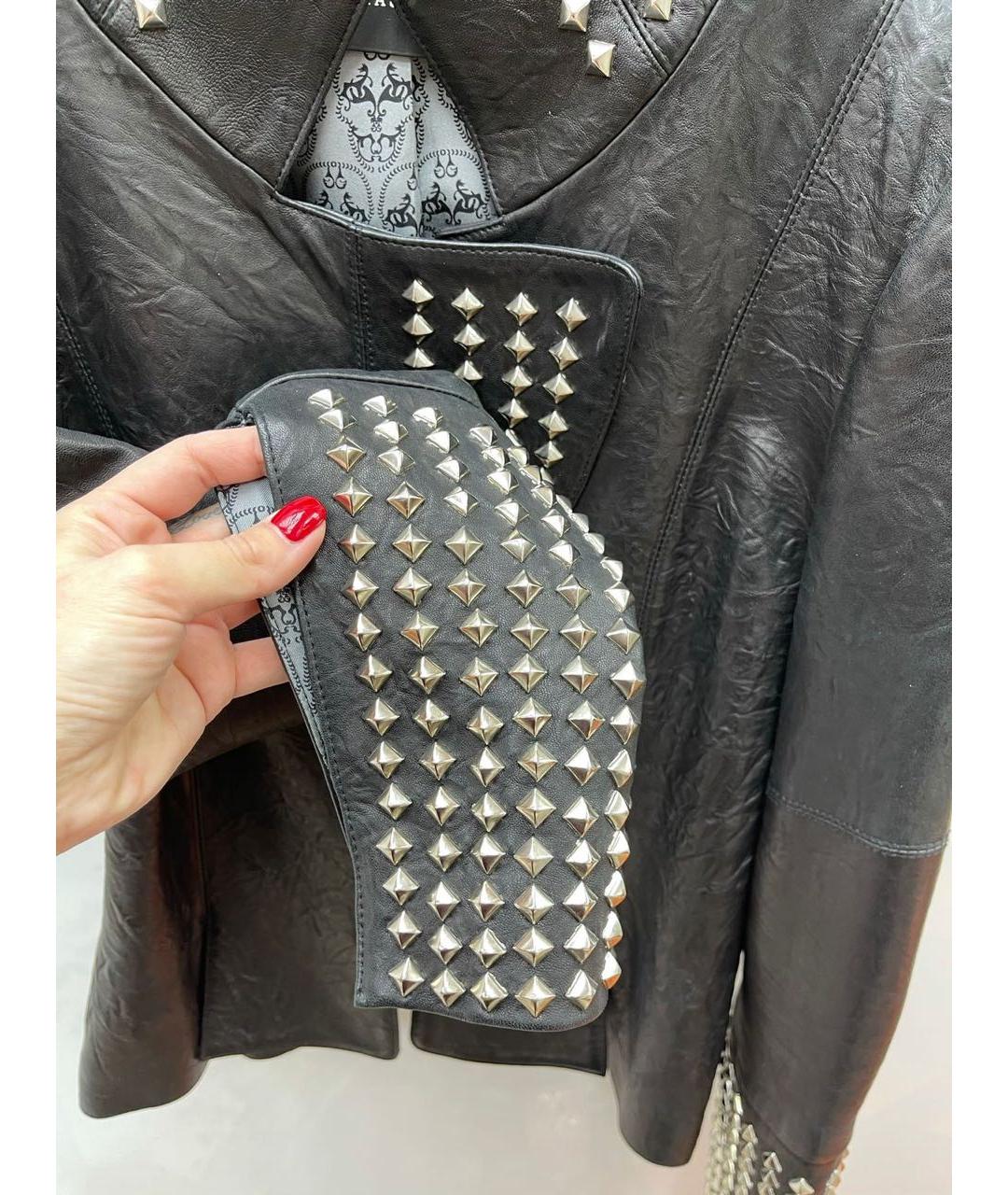 THOMAS WYLDE Черная кожаная куртка, фото 5