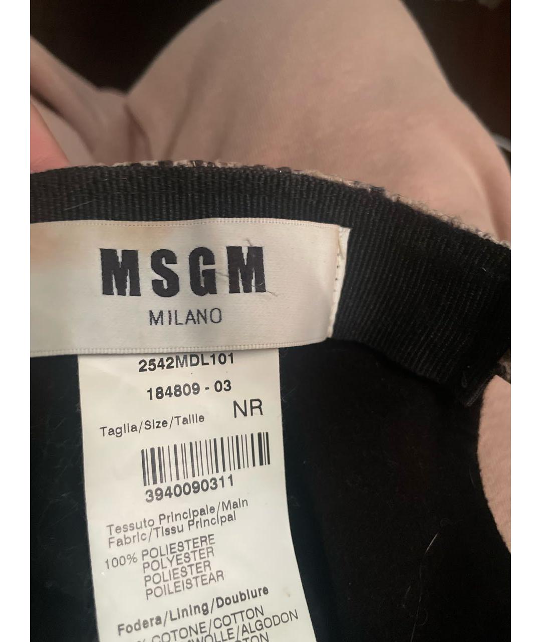 MSGM Бежевая кепка, фото 6