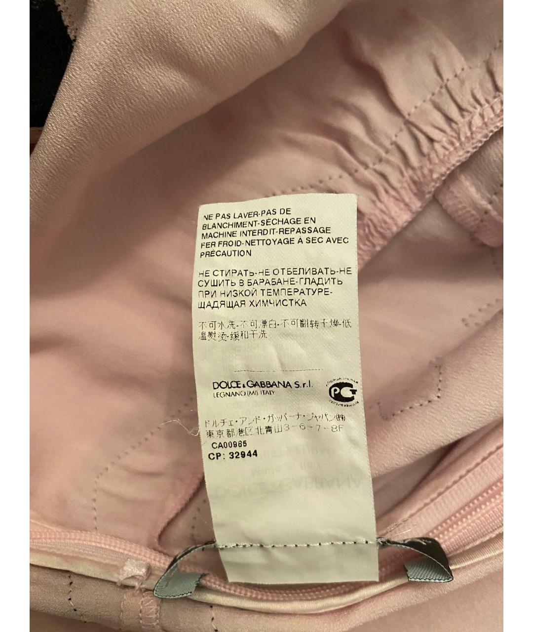 DOLCE&GABBANA Розовая майка, фото 7