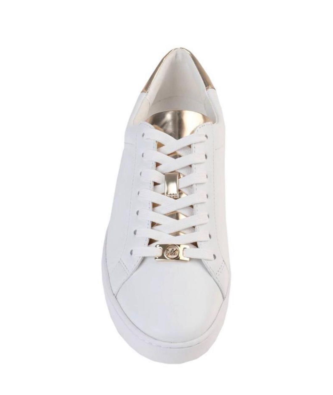 MICHAEL MICHAEL KORS Белые кожаные кроссовки, фото 2
