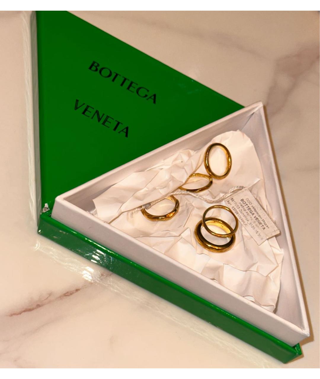 BOTTEGA VENETA Золотое серебряное кольцо, фото 2