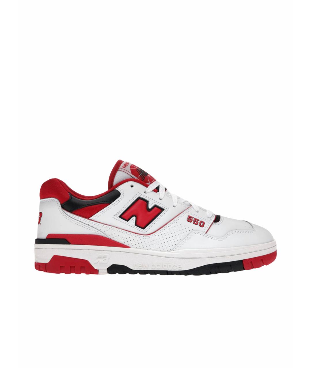 NEW BALANCE Красные кожаные кроссовки, фото 1