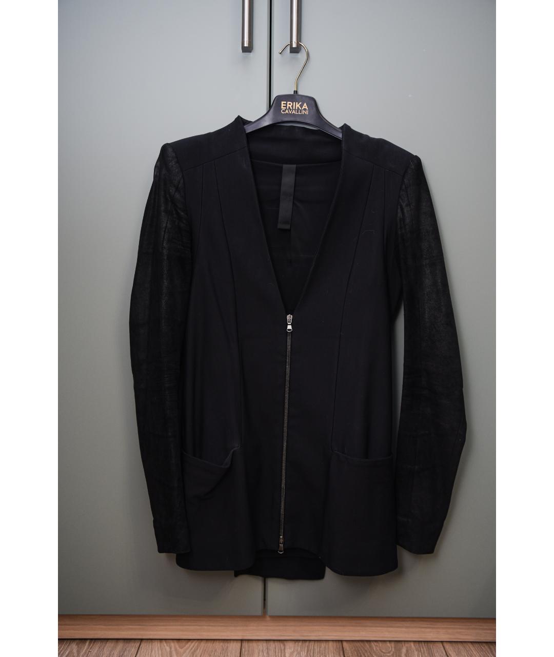 ILARIA NISTRI Черный замшевый жакет/пиджак, фото 4