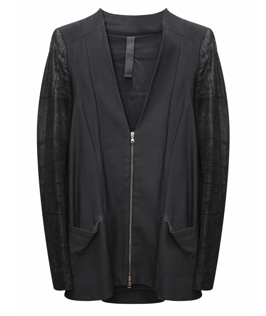 ILARIA NISTRI Черный замшевый жакет/пиджак, фото 1