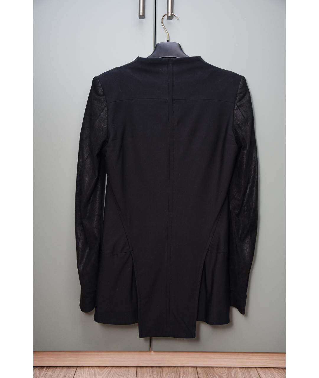 ILARIA NISTRI Черный замшевый жакет/пиджак, фото 2