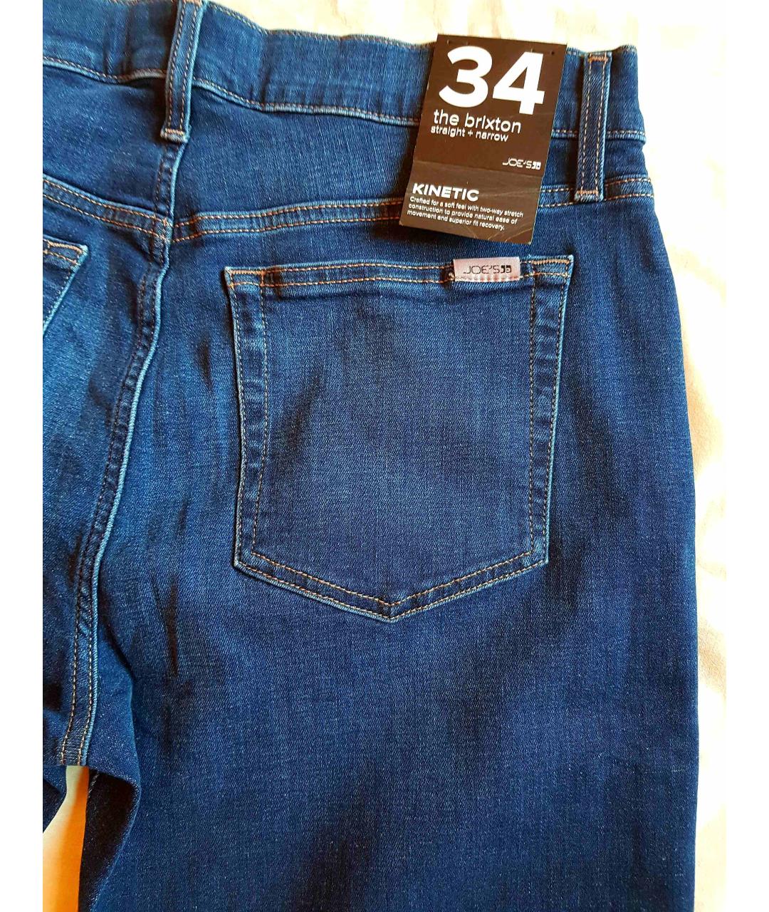 JOE'S JEANS Синие хлопко-эластановые джинсы скинни, фото 5