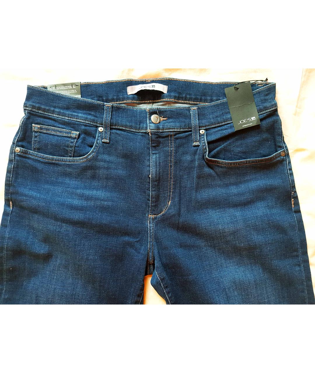 JOE'S JEANS Синие хлопко-эластановые джинсы скинни, фото 3