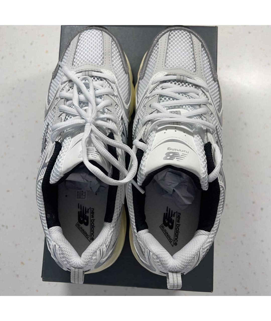 NEW BALANCE Белые кожаные кроссовки, фото 3