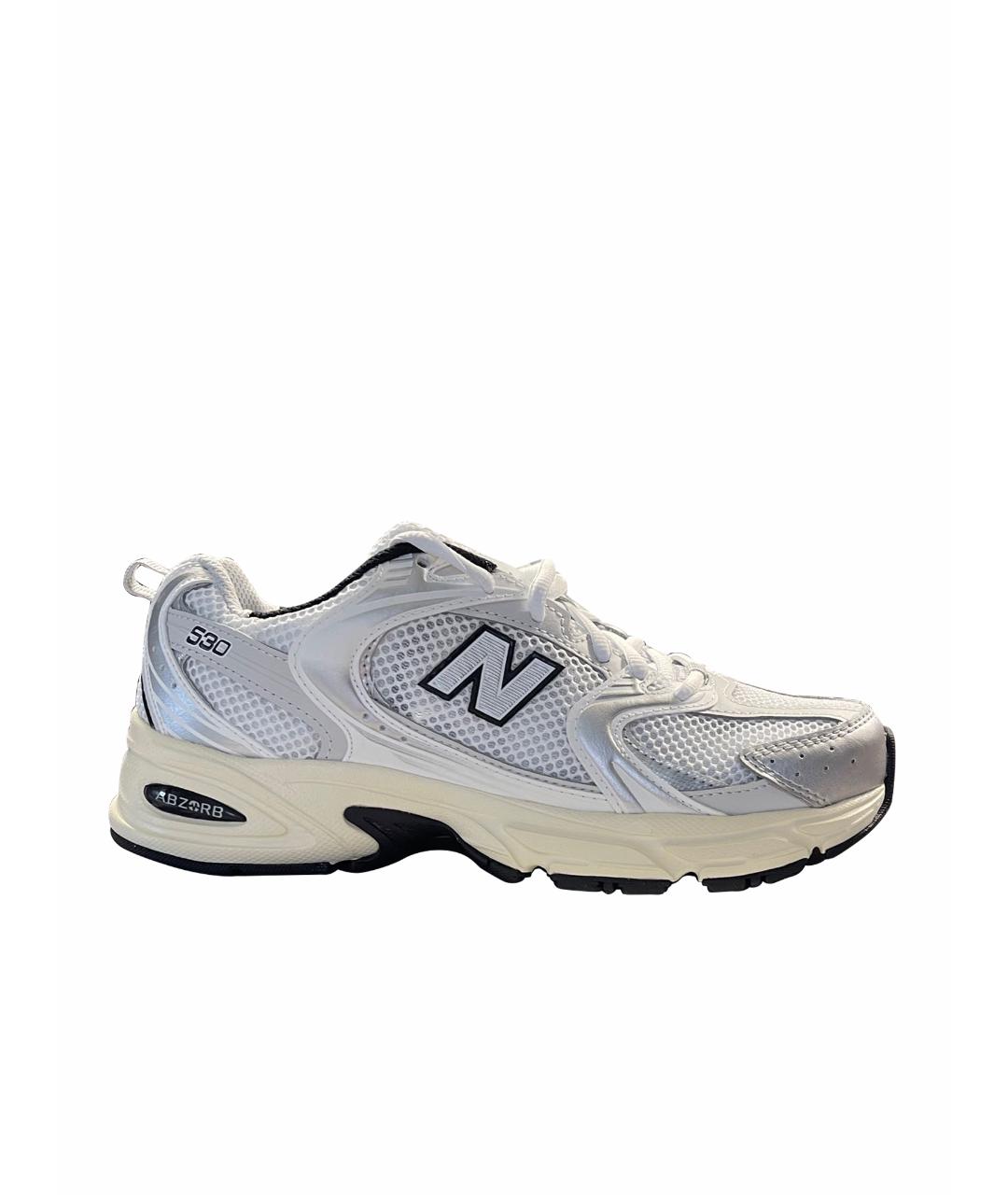 NEW BALANCE Белые кожаные кроссовки, фото 1
