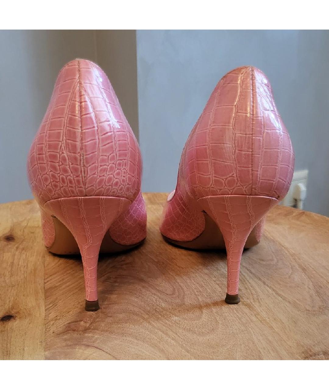 CASADEI Розовые туфли из лакированной кожи, фото 4