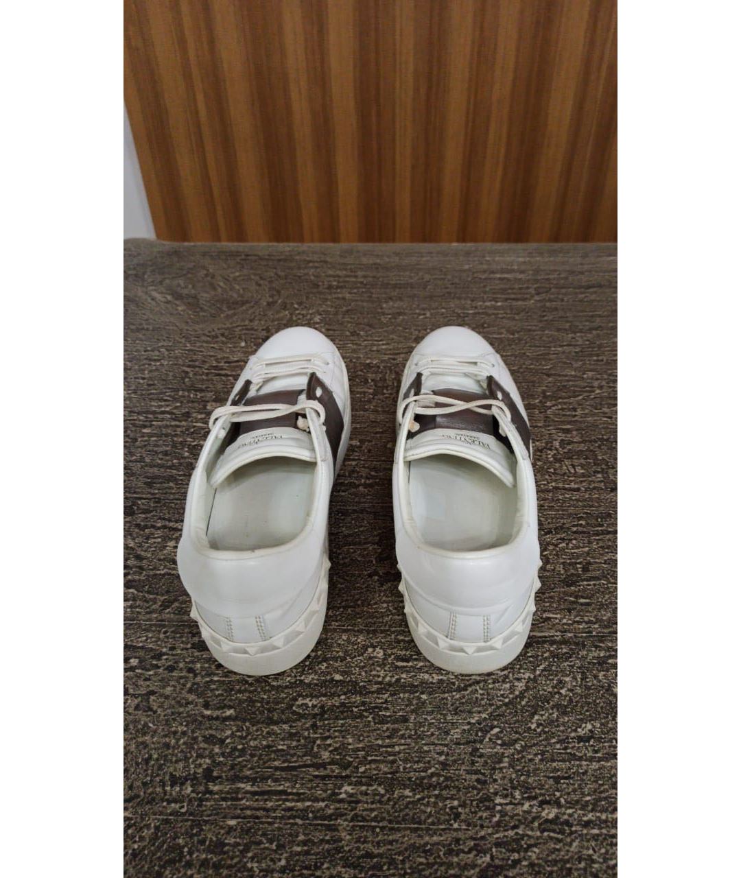 VALENTINO Белые кожаные кроссовки, фото 3