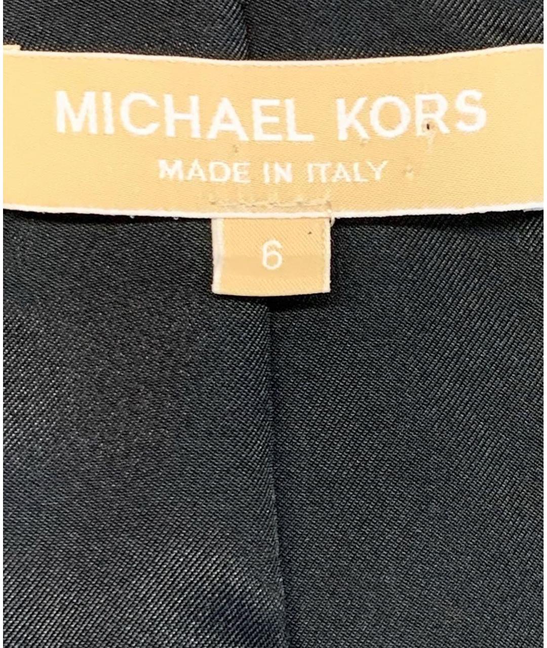 MICHAEL KORS Черный шерстяной жакет/пиджак, фото 4