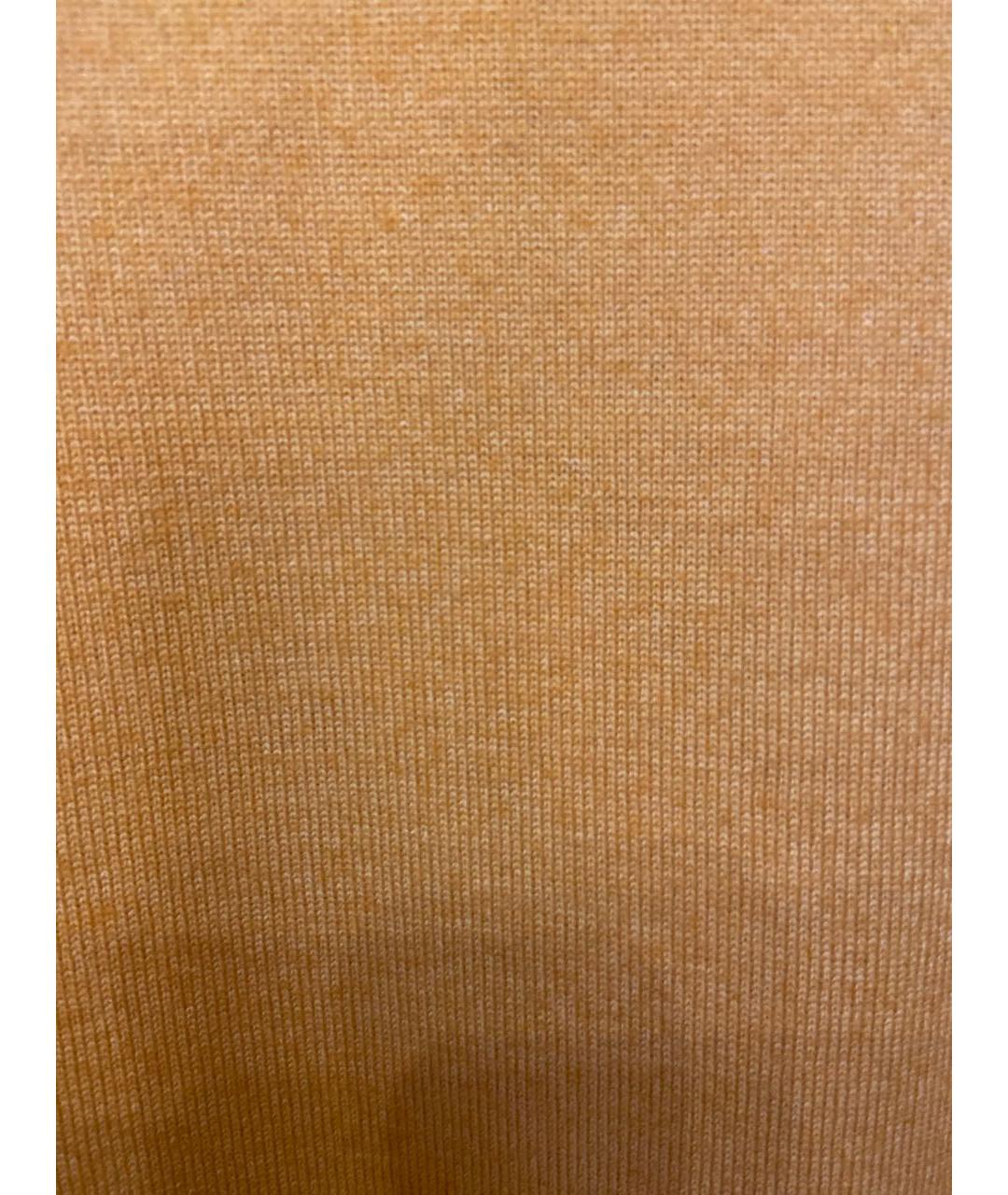 CRUCIANI Горчичный хлопковый джемпер / свитер, фото 4