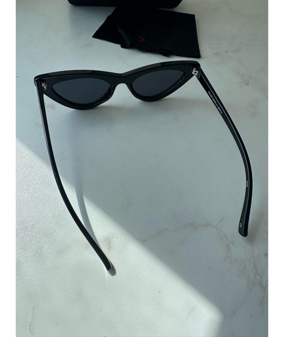 LE SPECS Черные пластиковые солнцезащитные очки, фото 6
