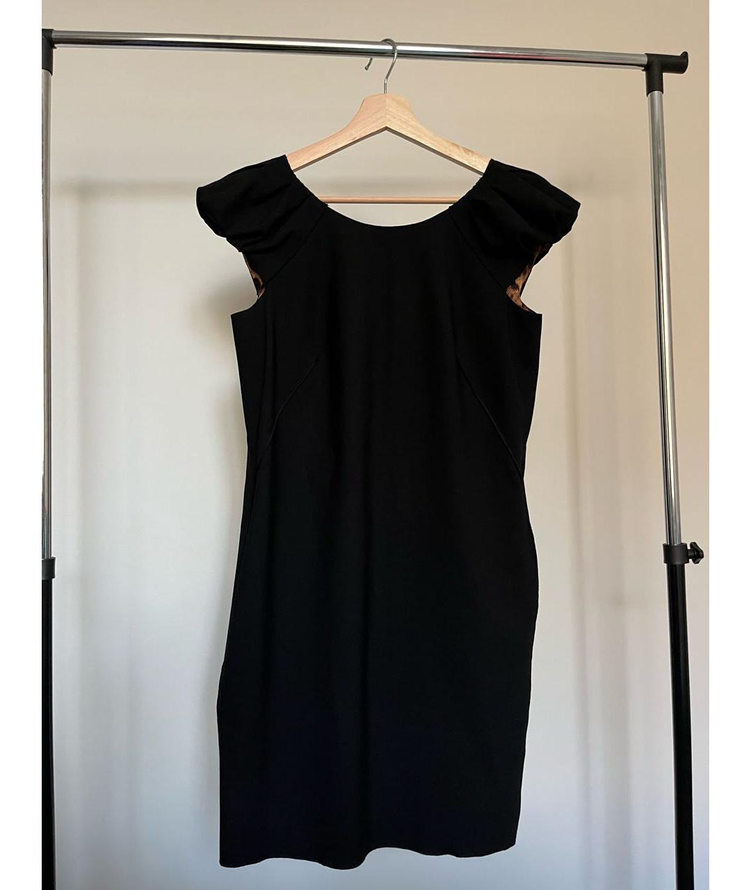 DOLCE&GABBANA Черное шерстяное повседневное платье, фото 7