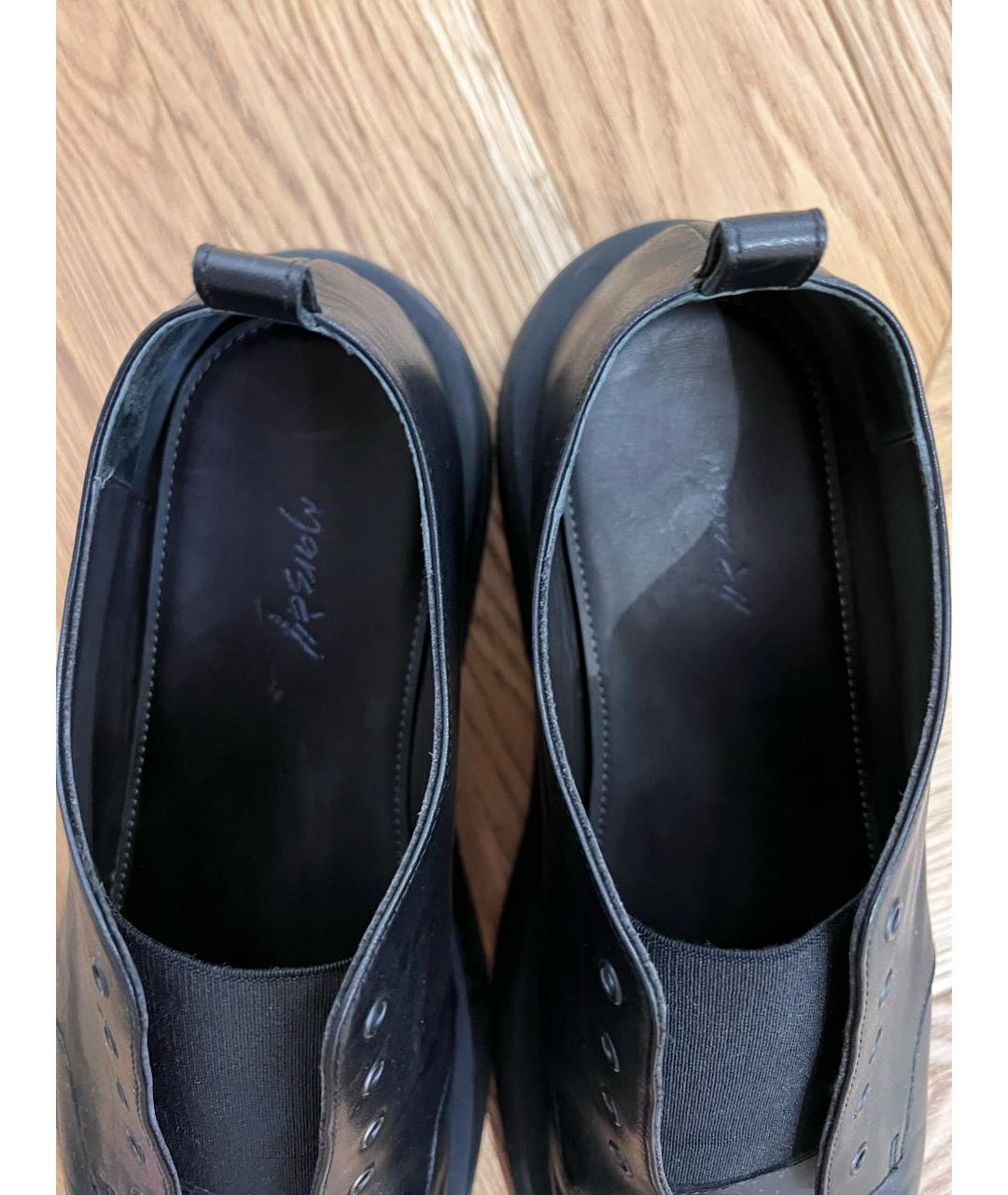 MARSELL Черные кожаные низкие ботинки, фото 5