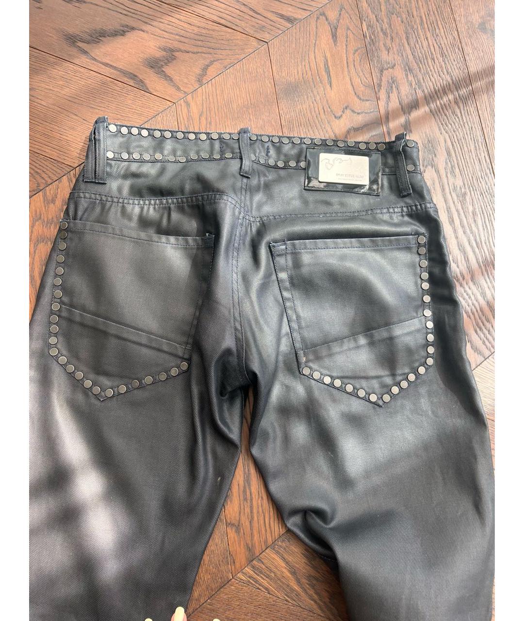 BRAY Антрацитовые хлопковые прямые джинсы, фото 3