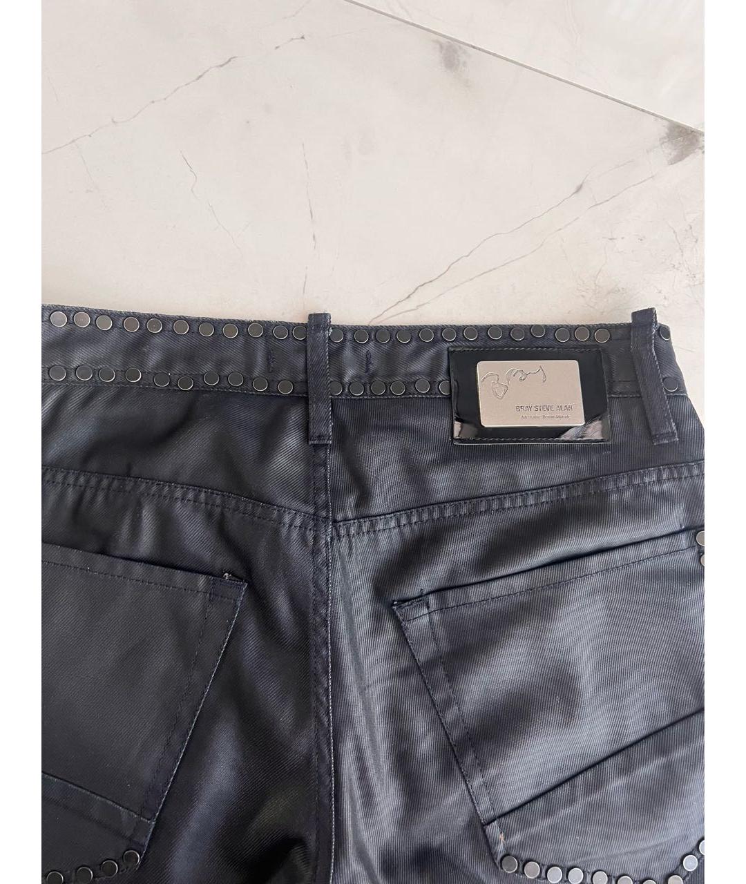 BRAY Антрацитовые хлопковые прямые джинсы, фото 4