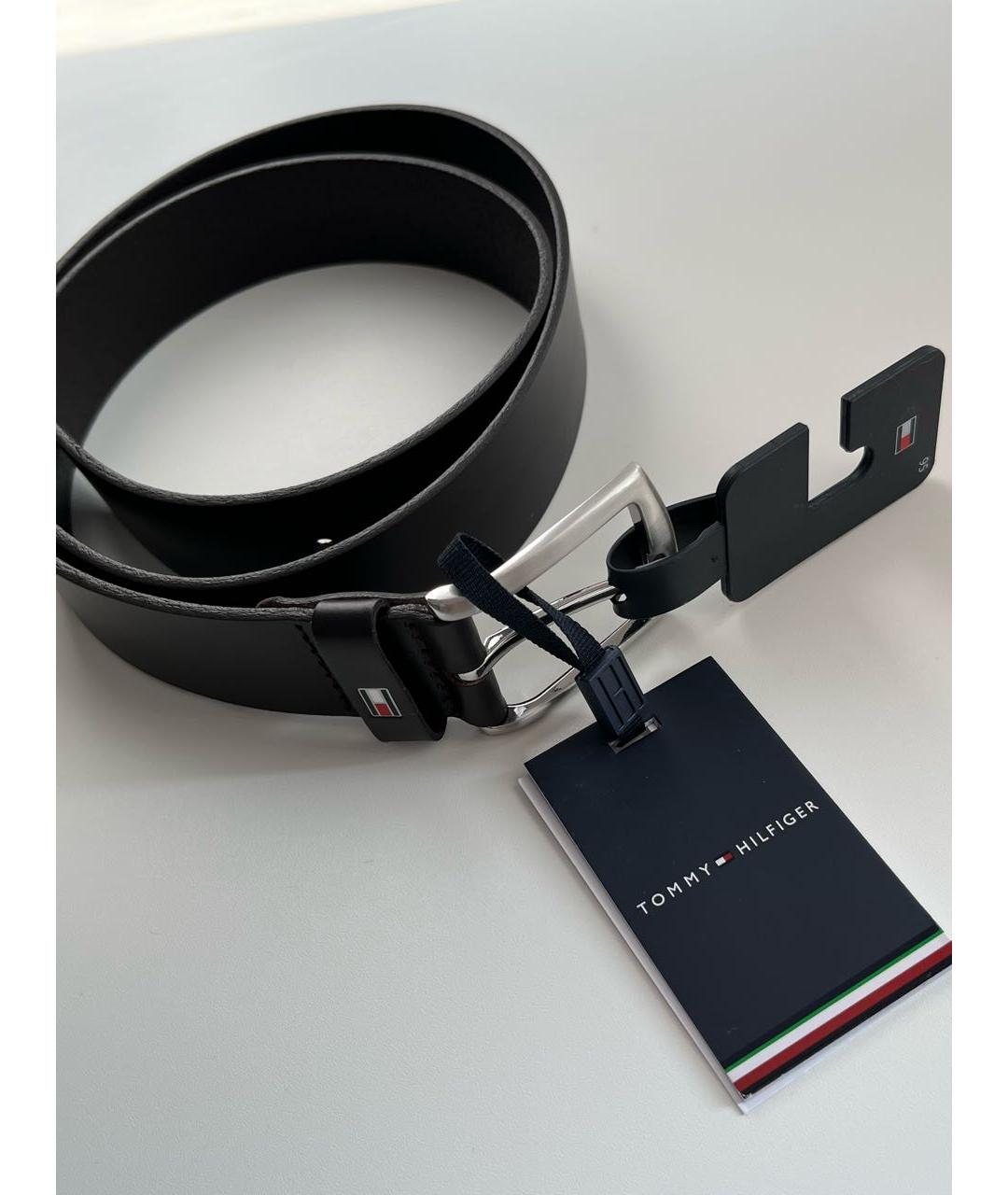 TOMMY HILFIGER Коричневый кожаный ремень, фото 2