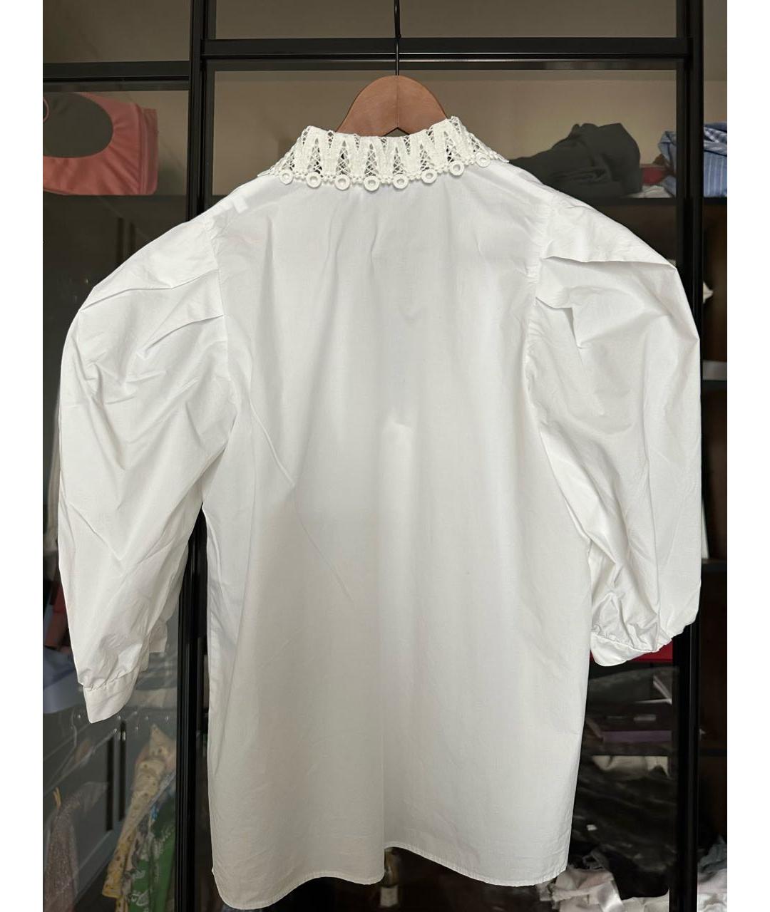 SANDRO Белая хлопковая блузы, фото 2