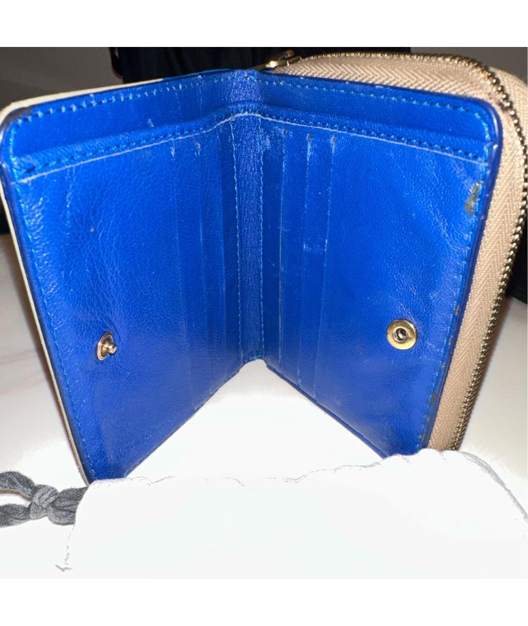 CELINE PRE-OWNED Синий кожаный кошелек, фото 2