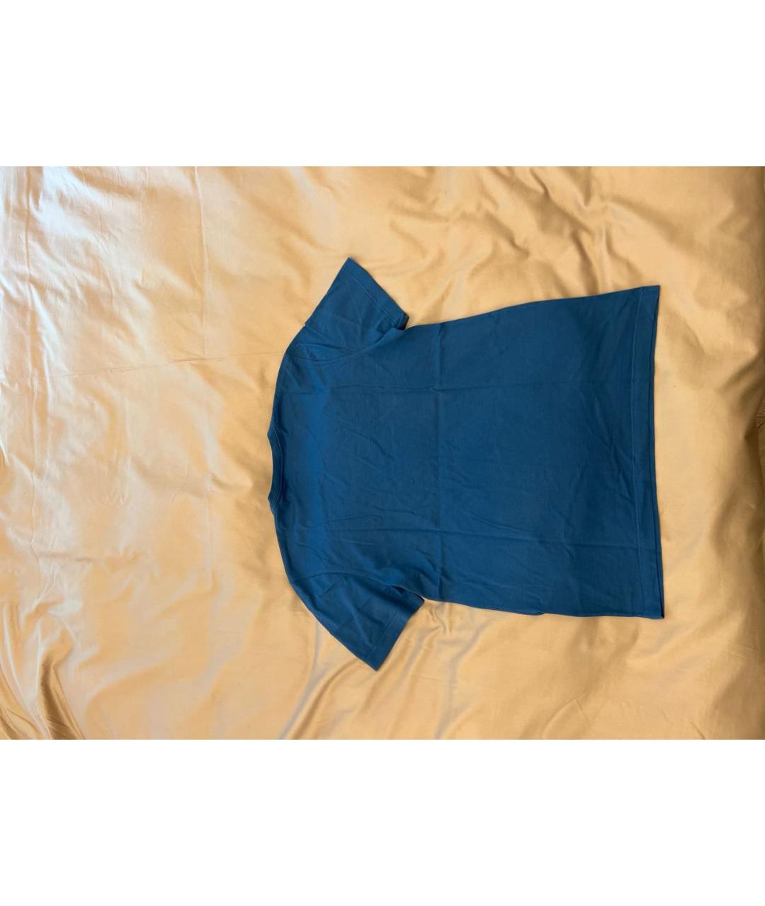 LOUIS VUITTON PRE-OWNED Синяя хлопковая футболка, фото 2