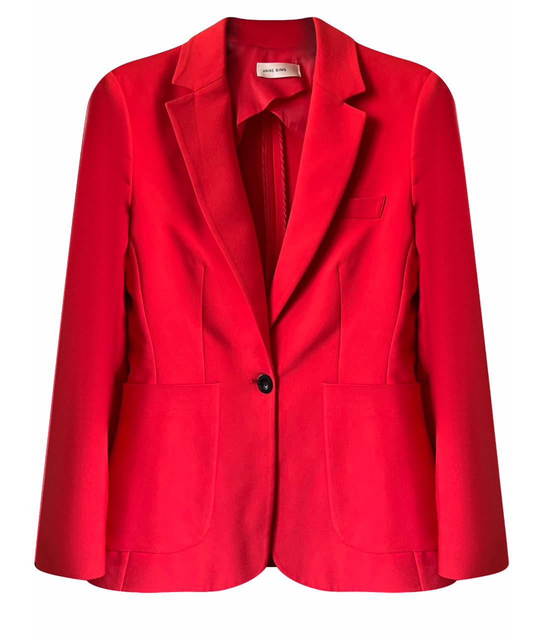 ANINE BING Красный хлопковый жакет/пиджак, фото 1