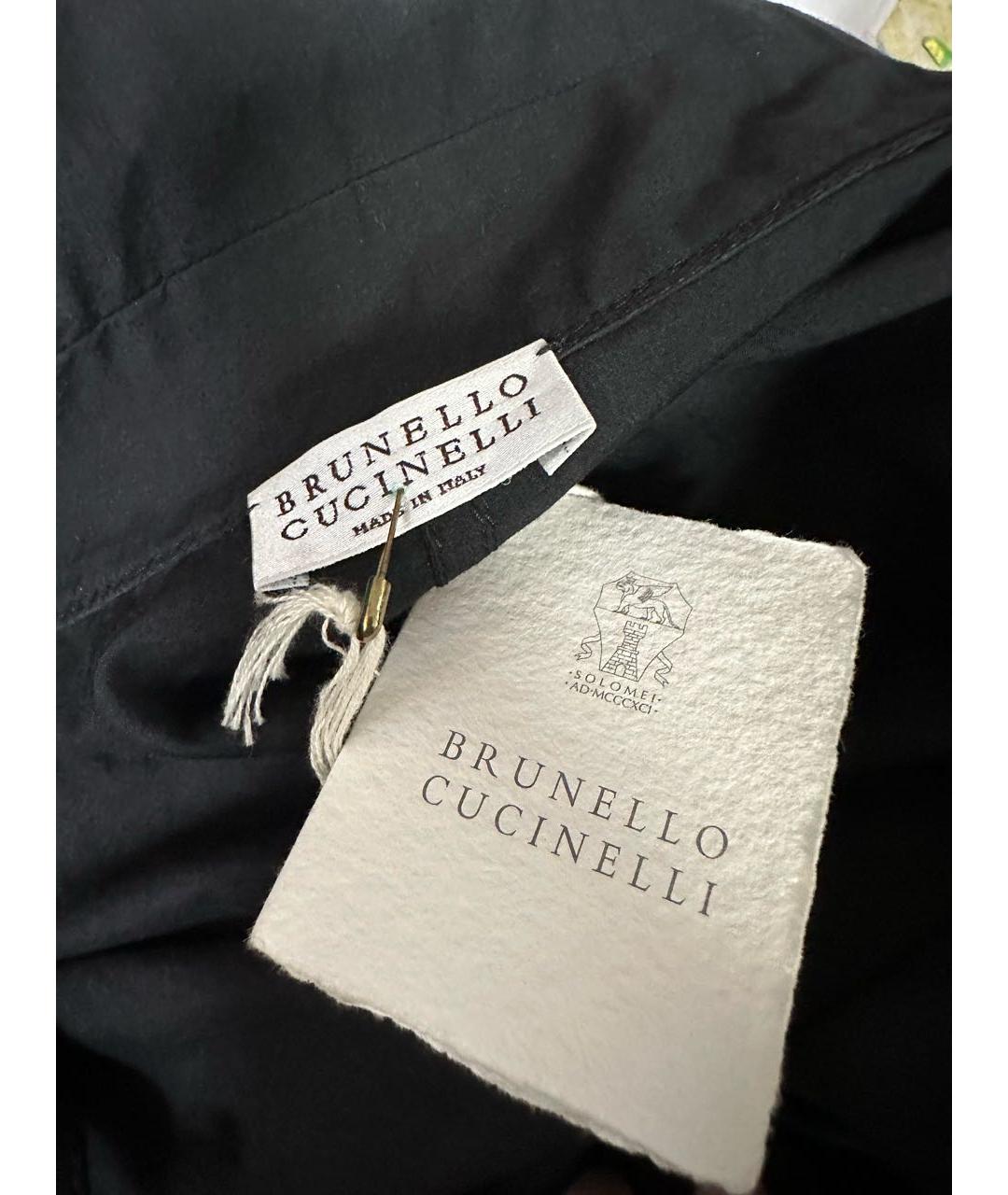 BRUNELLO CUCINELLI Черный хлопковый комбинезон, фото 3