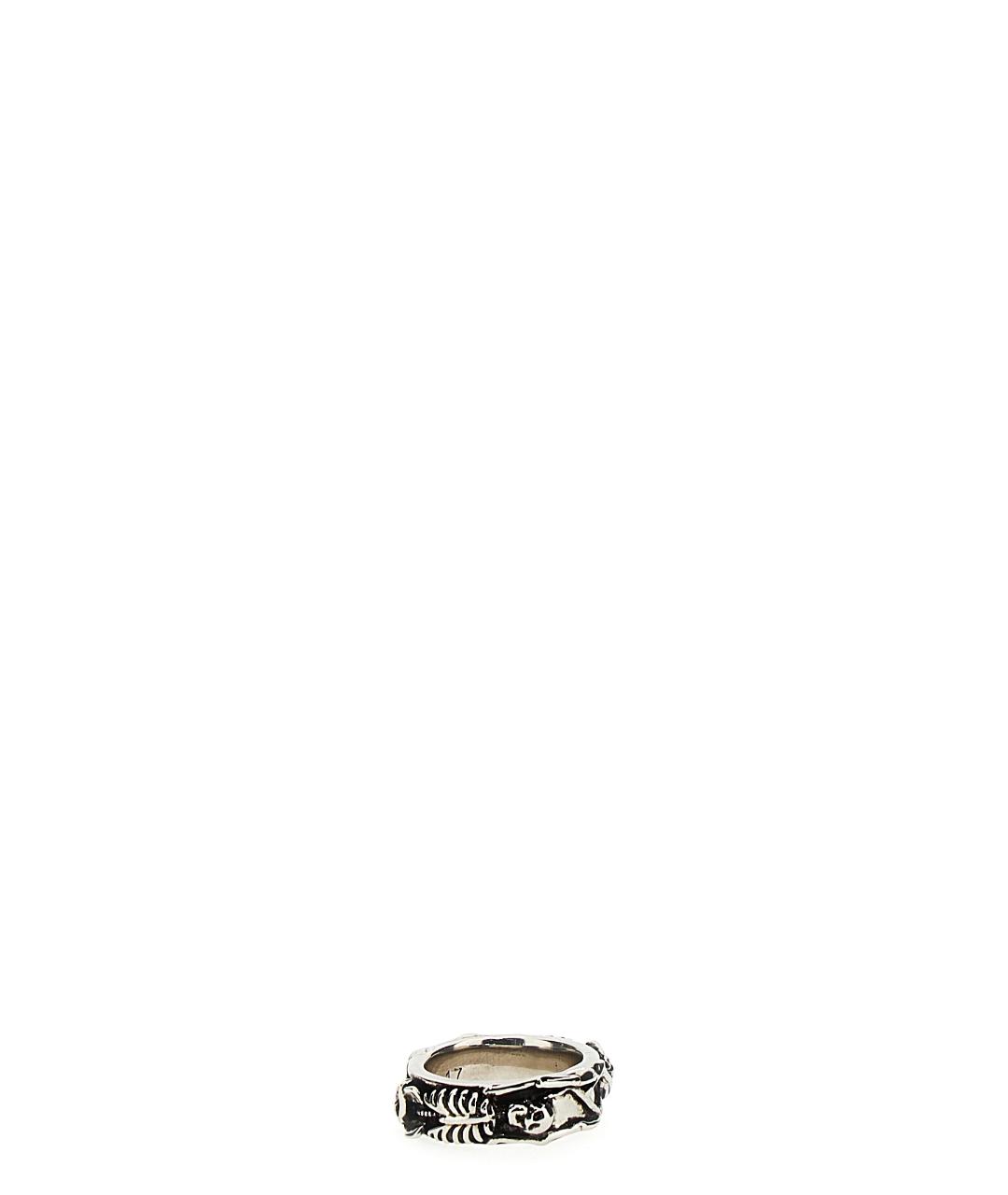 ALEXANDER MCQUEEN Серебряное металлическое кольцо, фото 3