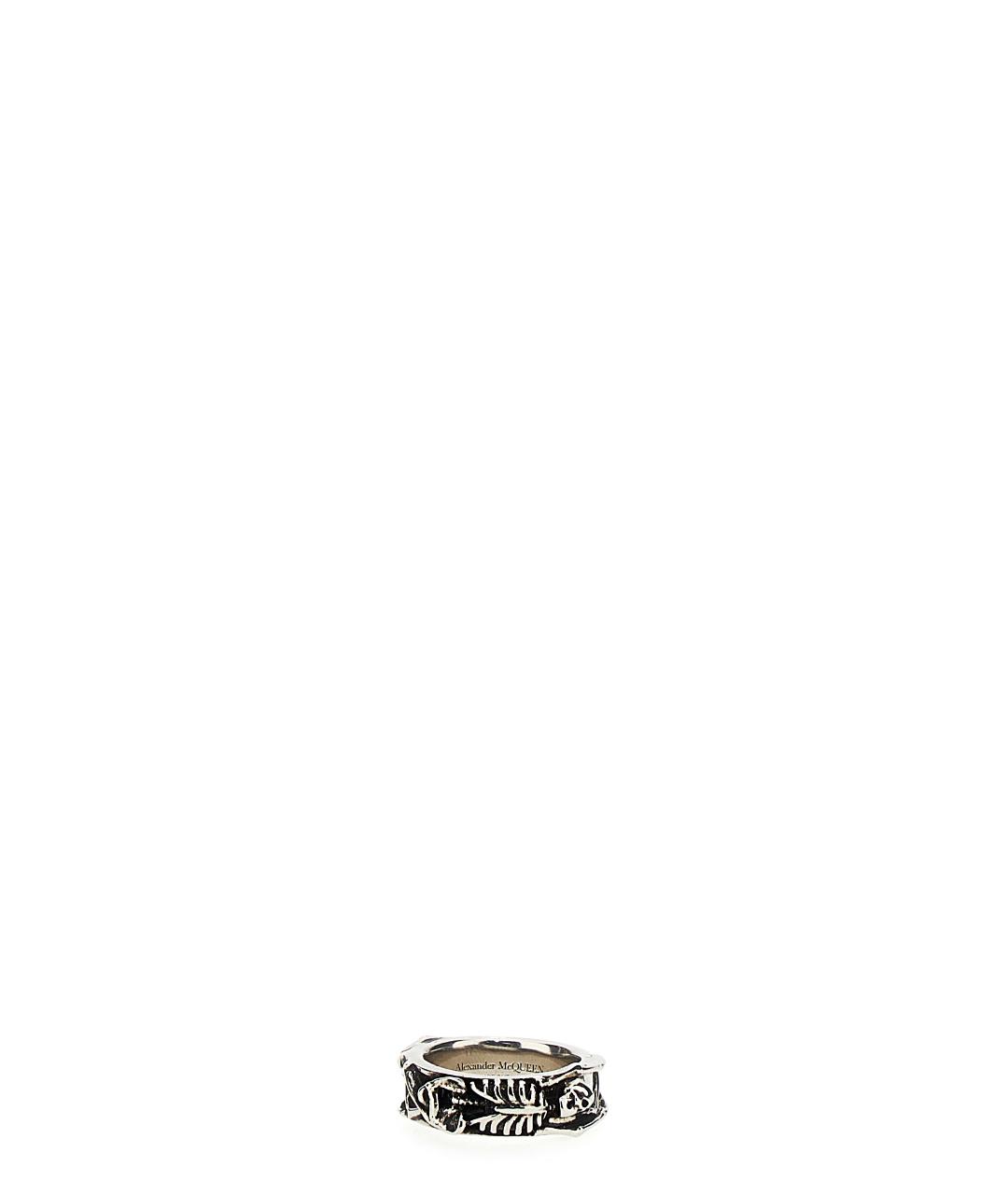 ALEXANDER MCQUEEN Серебряное металлическое кольцо, фото 2